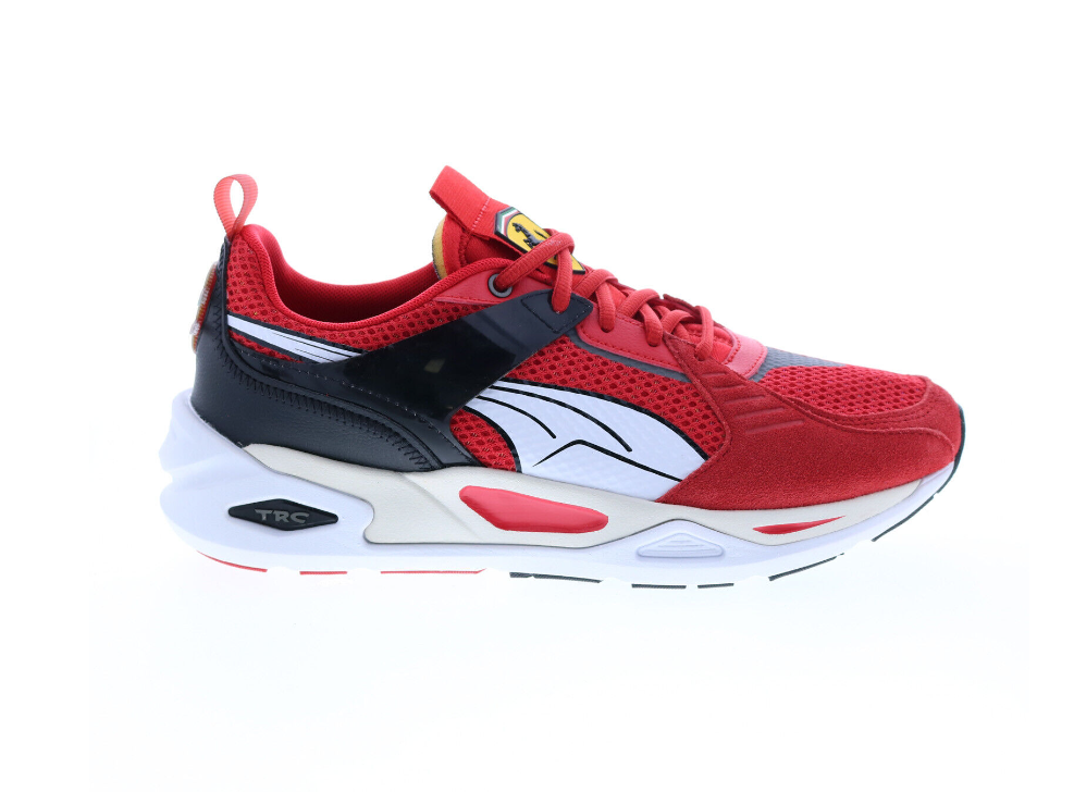 Puma Ferrari TRC Blaze 30732202 Mens Red Canvas Lifestyle Sneakers Shoes